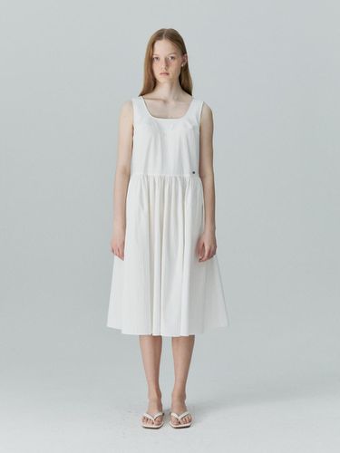 Wide Strap Dress - White - DEPOUND - Modalova