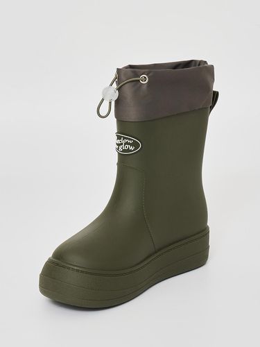 RE-Rain Shirring Boots - Khaki - RECLOW - Modalova