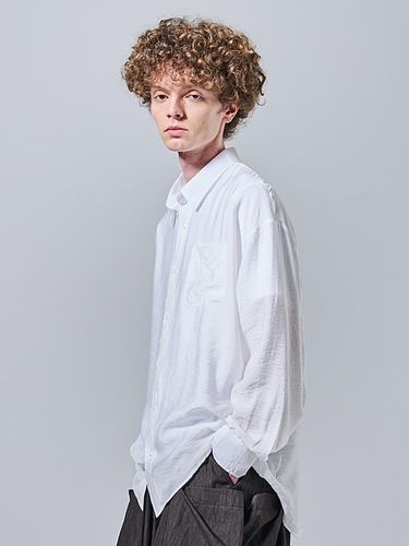 Crinkle Oversized Summer Shirt - OTHERFITS - Modalova