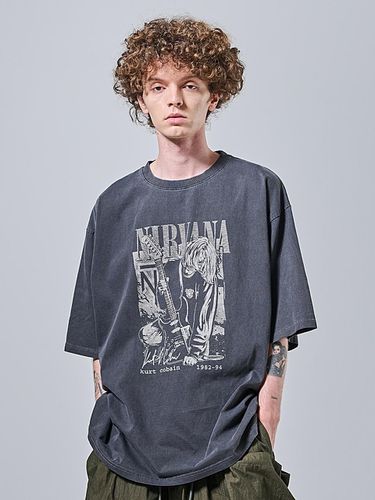 Tooniverse Pigment Oversized T-shirt_Charcoal - OTHERFITS - Modalova