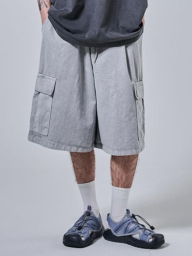 Pigment Bermuda Cargo String Half Pants_Gray - OTHERFITS - Modalova