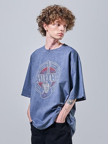 Circle Pigment Oversized T-shirt_Navy - OTHERFITS - Modalova