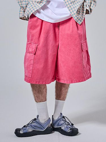 Pigment Bermuda Cargo String Half Pants_Pink - OTHERFITS - Modalova