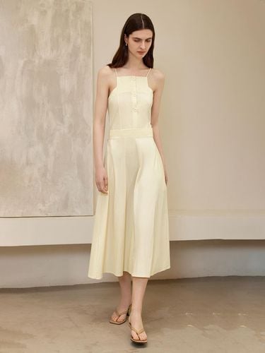 Romantic Cinched Waist Slip Dress - yyiam - Modalova