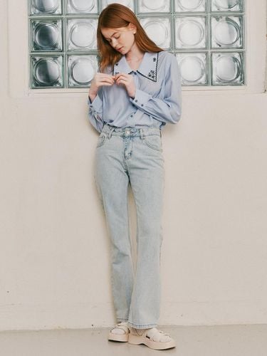 Light Blue Denim Pants - We’Dee - Modalova