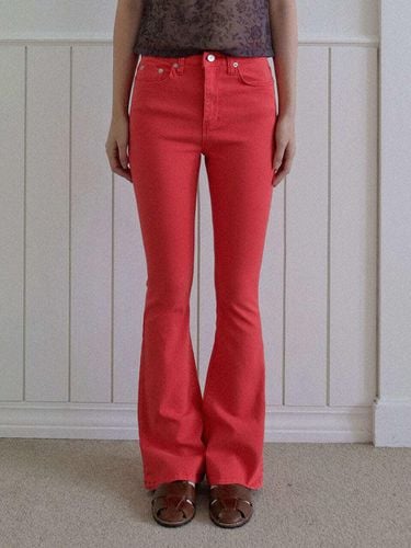 Vivid Slim Boot Cut Pants_Red - HAINT - Modalova