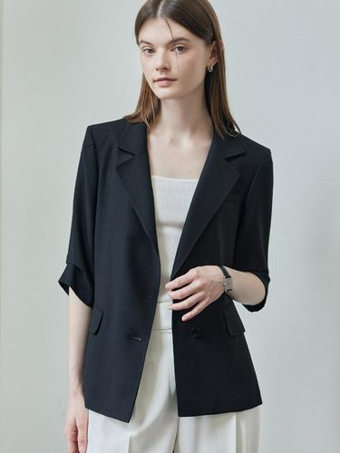 Pleated Sleeve Tailoring Jacket - hyyk - Modalova