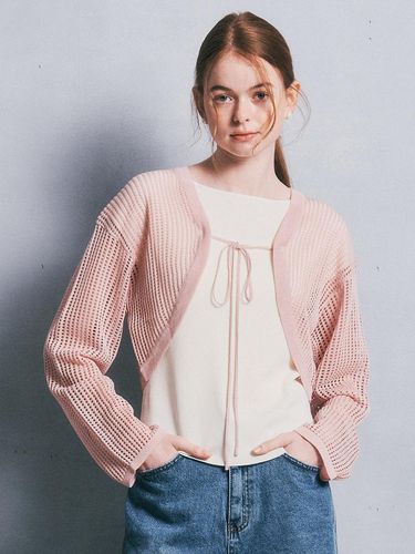 String Bolero Cardigan (Pink) - We’Dee - Modalova