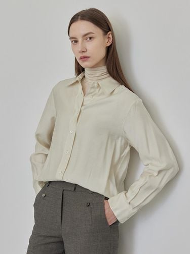 Modal Shirt Blouse - Light Beige - hyyk - Modalova