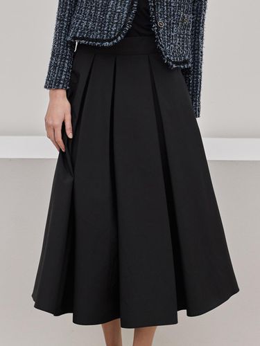 Flare Soft Pleated Skirt - Black - hyyk - Modalova