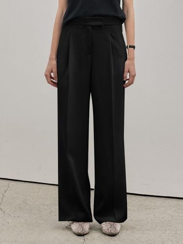 Basic Semi Wide Pants - Black - hyyk - Modalova