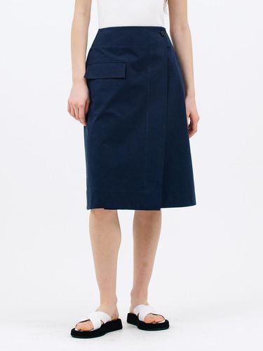 Pocket Wrap Skirt_Navy - Jun by Jun k. - Modalova