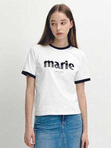 Mari Hooking Short-sleeve T-shirt - White - marieclaire - Modalova