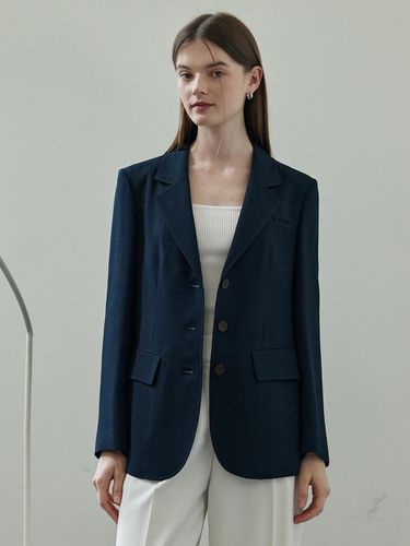 Essential Tailored Jacket - Navy - hyyk - Modalova