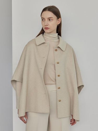 Handmade Cashmere Cape Coat - hyyk - Modalova