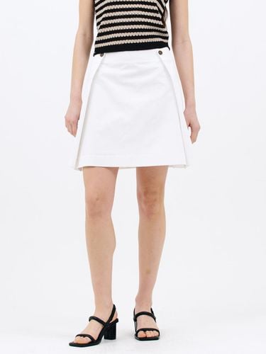 Button Mini Skirt_White - Jun by Jun k. - Modalova