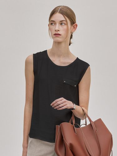 Modal Sleeveless Blouse - Black - hyyk - Modalova