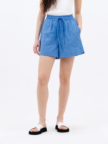 Crease String Mini Shorts_Hawaiian Blue - Jun by Jun k. - Modalova