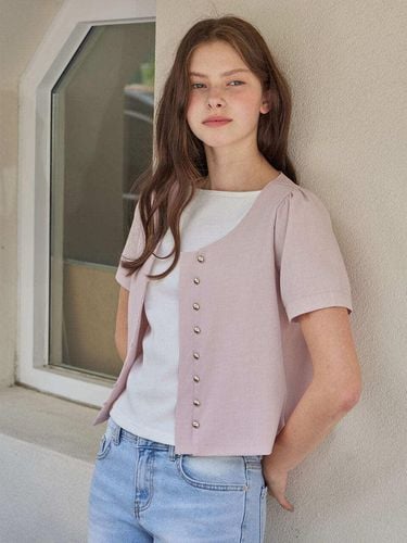 Goldy Button Blouse_Pink - HAINT - Modalova