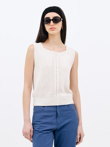 Cable Sleeveless Knit Top - Jun by Jun k. - Modalova