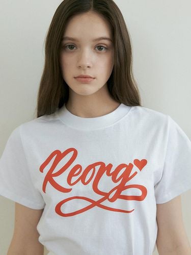 Fra Logo Ribbon T-shirt - White - REORG - Modalova