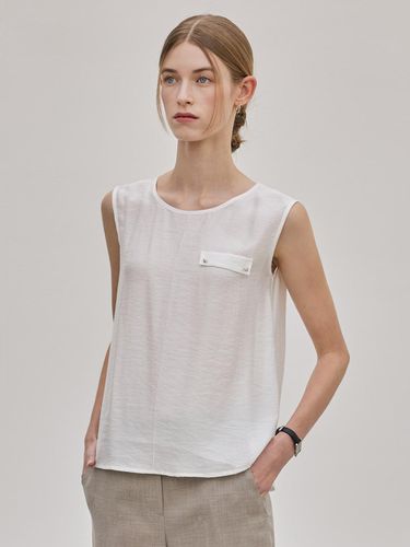 Modal Sleeveless Blouse _ Beige - hyyk - Modalova