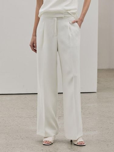 Basic Semi Wide Pants - Light Beige - hyyk - Modalova