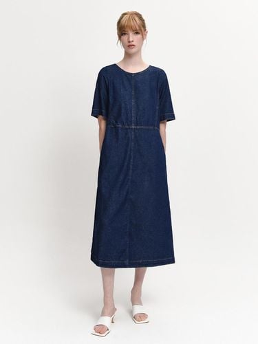 Round-neck Denim Maxi Dress - marieclaire - Modalova