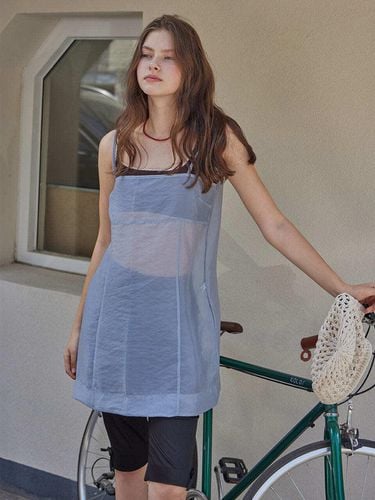 Shine Layered Mini Dress_Sky Blue - HAINT - Modalova