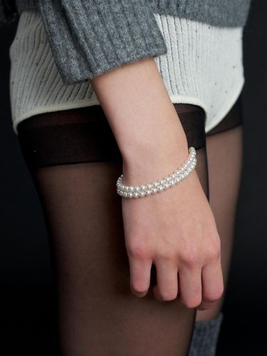 Two Line Pearl Bracelet - LOVE ME MONSTER - Modalova