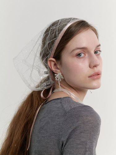 Spangle Lace Bonnet Hat - LOVE ME MONSTER - Modalova