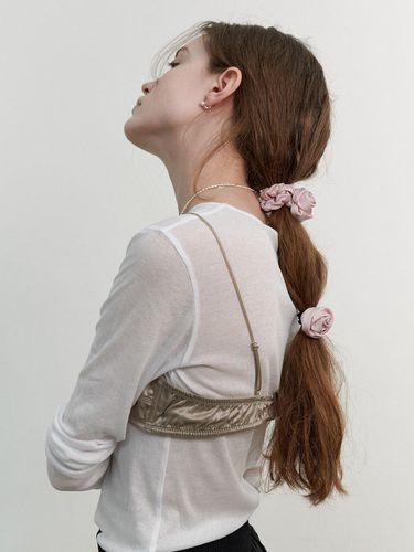 Satin Rose Scrunchie - LOVE ME MONSTER - Modalova