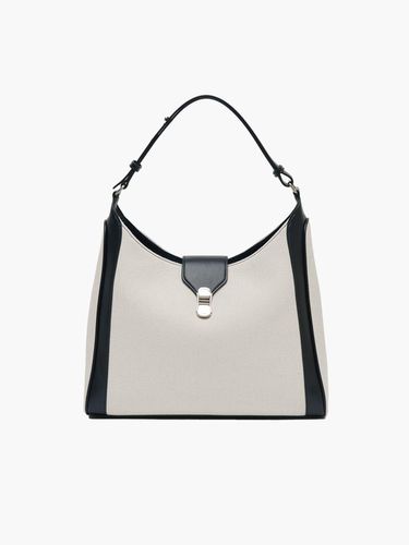 Mezzo Canvas Hobo Bag_Black - ELEGANCE PARIS - Modalova