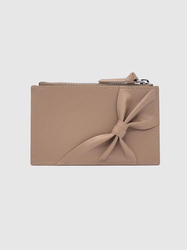 Bow Card Wallet_Beige - RaJu - Modalova