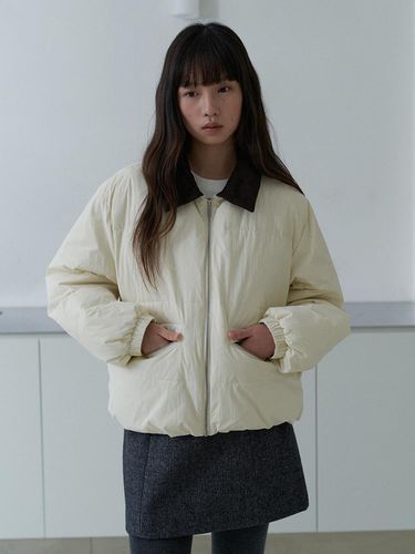 Corduroy Collar Down Jacket - URAGO - Modalova