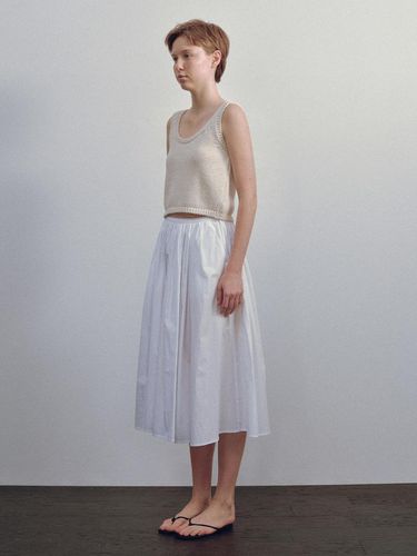 Serto Gathered Skirt_White - NOTHING WRITTEN - Modalova