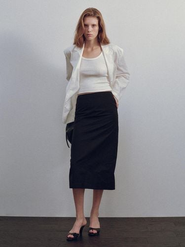 Stitch H Line Maxi Skirt_Black - NOTHING WRITTEN - Modalova