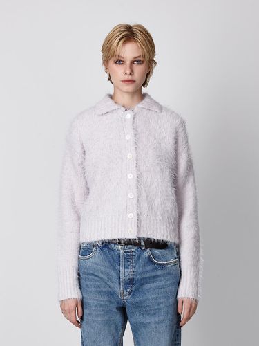 Fluffy Collar Cardigan () - EAN JO - Modalova