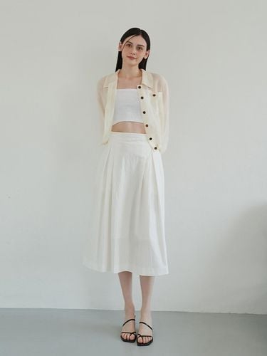 Pleated A-line Skirt - F.cocoromiz - Modalova