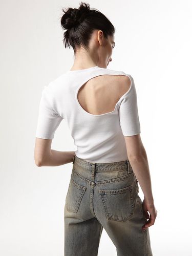 Signature Back Cut-Out Knit (White) - EAN JO - Modalova