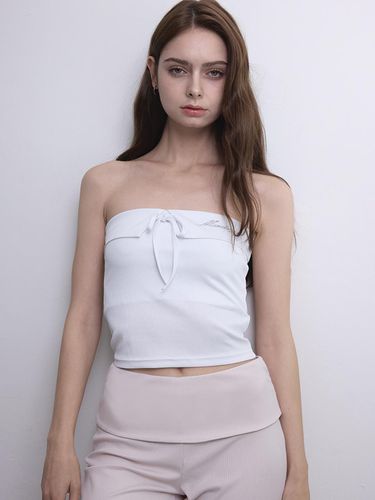 Ruster Ribbed Tube Top - White - Madey - Modalova