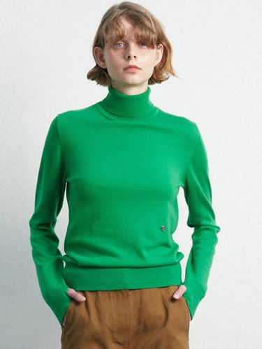 Finger Hole Turtle Neck Knit / - MOONSUN - Modalova