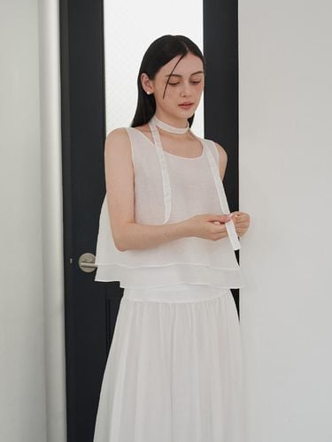 Lovely Sheer Sleeveless Blouse - F.cocoromiz - Modalova