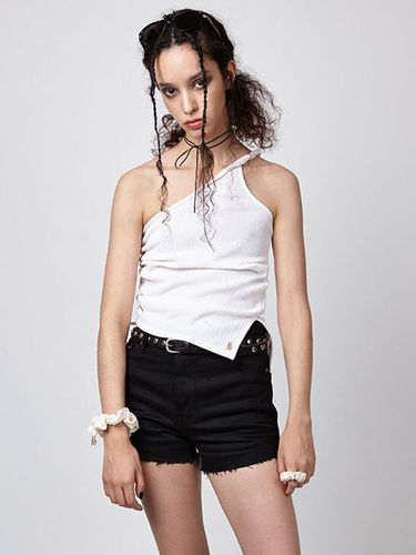 Anna Twisted Sleeveless Top (White) - EAN JO - Modalova