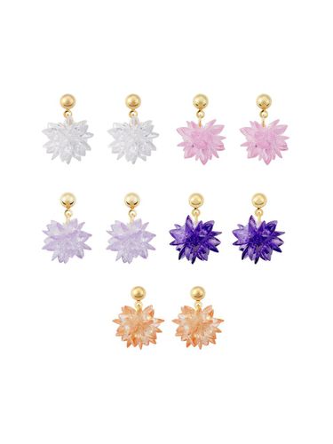 Sparkling Star Flower Crystal Dangle Earrings - Dana Burton - Modalova