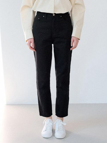 Straight Slim Cotton Pants_Black - sisterhood - Modalova