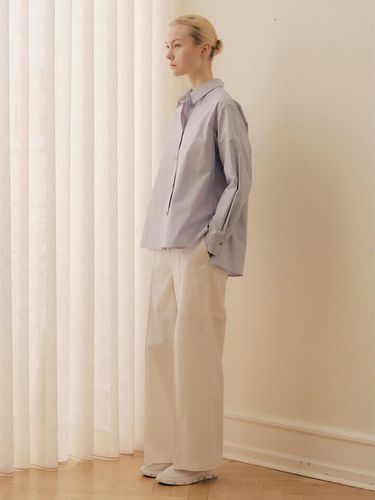 Supima Cotton Oversized Shirt_Sky Blue - kotelo - Modalova