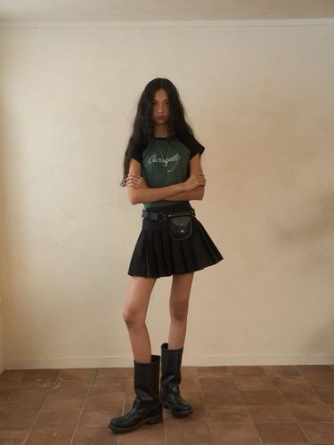 Highteen Pleats Skirt_Black - oursaalty - Modalova