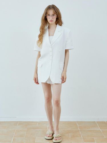 Way Linen Half Sleeve Jacket - HHIPS - Modalova