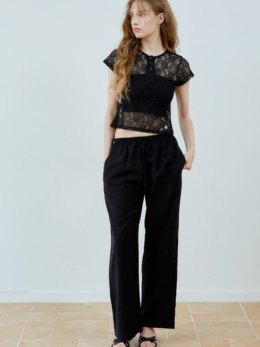 Daily Linen Pants_Black - HHIPS - Modalova